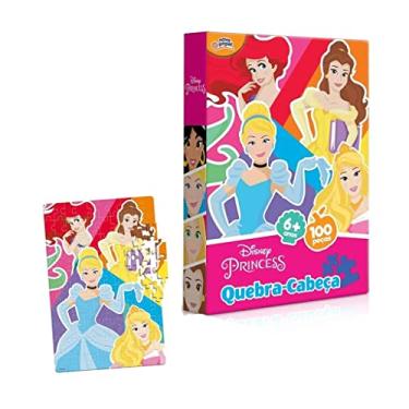 Imagem de Quebra-Cabeça Disney Princesas - 100 Peças