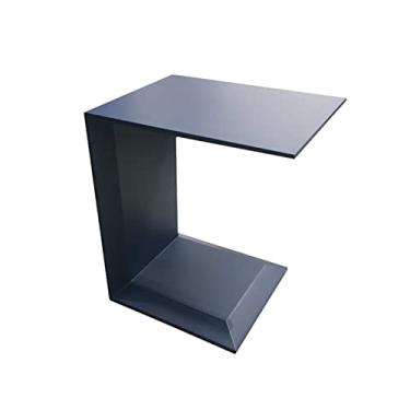 Imagem de Mesa lateral Mesa de canto azul mesa de canto sala de estar pequena mesa de centro pós-moderno designer mesa lateral móveis mesa de chá mesa de centro (cor: azul)