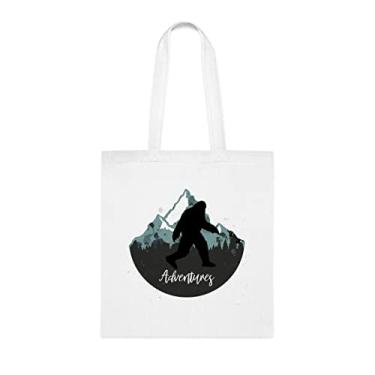 Imagem de Yeti, Yeti Tote Gift, Yeti, Bolsa de Ombro Yeti, Sacolas Reutilizáveis Yeti, Cesta de Aniversário de Natal, Ideia de Presente Para Ela, Presente Para Ele, Bolsa Feminina, Branco