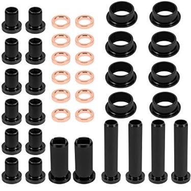 Imagem de Kit de buchas de suspensão traseira A-Arm para Polaris Sportsman 500 RSE Sportsman 400 4x4 700, buchas de controle inferior, buchas curtas e longas + conjunto de espaçadores (38 peças)