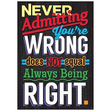 Imagem de Pôster Argus Never Admitting You're Wrong, 34 x 48 cm