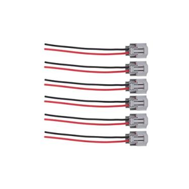 Imagem de NewYall Pacote com 6 conectores fêmeas injetor de combustível conector chicote fio pigtail para Santa Fé Tiburon Tucson FX35 G35 M35 Optima Sportage RX400h Eclipse Endeavor Frontier Pathfinder Xterra
