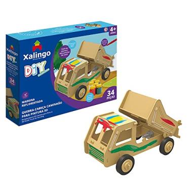Imagem de Quebra-Cabeça 3D Caminhão para Pintura Xalingo - DIY