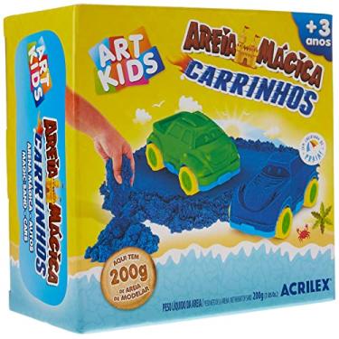 Imagem de Massa Areia Carrinhos, Acrilex, 400 g