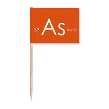 Imagem de Elementos Químicos Mesa Period Arsênico Semimetal Como Palito de Dente, Marcador Topper Decoração de Festa