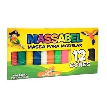 Imagem de Massa P/Modelar C/12 Cores 130grs