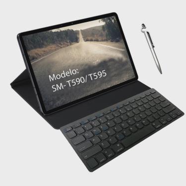 Imagem de Capa + Mini Teclado Para Tablet Galaxy Tab A T595 + Caneta
