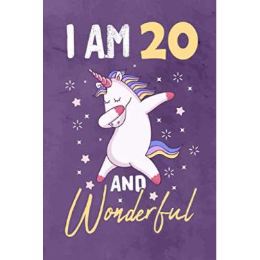 Imagem de I am 20 And Wonderful: Journal Notebook 119 Pages 6 x 9 for writing and drawing 20 Year Old Birthday Gift for Kids Boys Girls