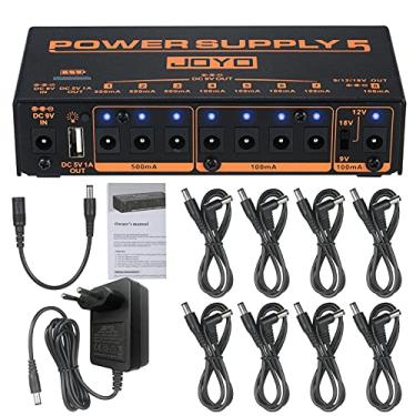 Imagem de JP-05 Distribuidor de fonte de alimentação de efeito de guitarra 8 saídas isoladas para pedais de efeito 9V/12V/18V com porta USB