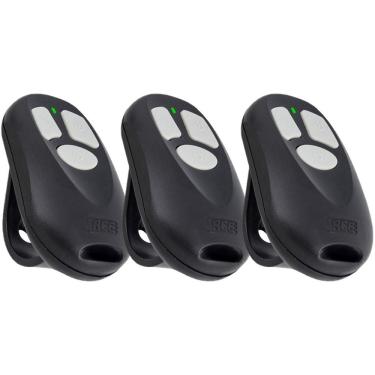 Imagem de 3 Controle Remoto Portão Eletronico 3 Canais 433,92mhz Code Learn Rcg Command Seg Garen Ppa