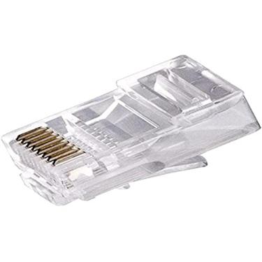 Imagem de Conector Para Cabo de Rede CONEX 1000 RJ45 Cat5e com 50 unidades Transparente Intelbras