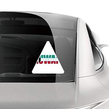 Imagem de DIYthinker Adesivo de carro com nome da bandeira do Kuwait para motocicleta e bicicleta