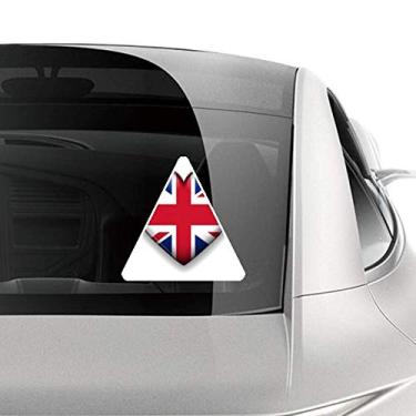 Imagem de DIYthinker Adesivo de carro Union Jack em forma de coração da bandeira da Grã-Bretanha do Reino Unido para motocicleta e bicicleta