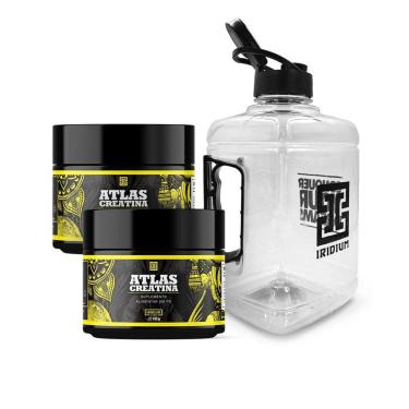 Imagem de Kit 2x Creatina Atlas 150g + Galão 1,5l transparente-Unissex