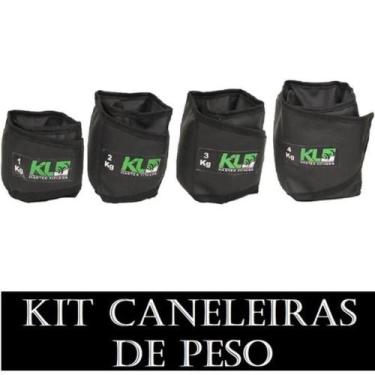 Imagem de Kit Caneleira Tornozeleira De Peso 1,2,3 E 4Kg - Kl Master Fitness