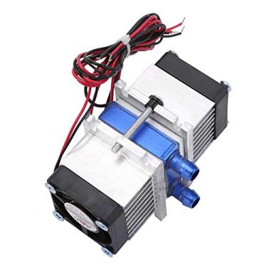 Imagem de Semicondutor de Refrigeração DIY, Dualchip 144 W Semicondutor Termoelétrico Peltier TEC112706 Dispositivo de Resfriamento de água (sistema completo)