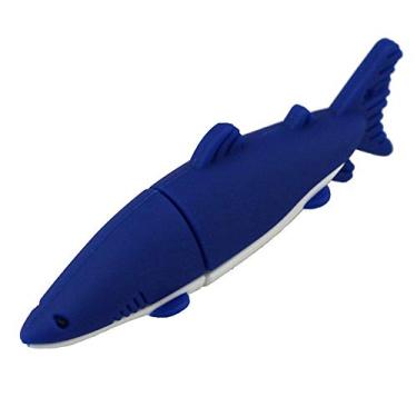 Imagem de Flash Drive USB 8GB modelo tubarão USB 3.0 dispositivo de armazenamento USB Flash Disk USB Drive USB 3.0 Memory Stick USB Stick U Disk Pen Drive USB Flash Memory USB Disk Armazenamento de dados - Azul