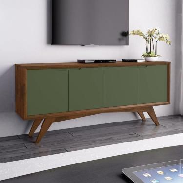 Imagem de Buffet 4 Portas Querubim Pinhão/Verde Musgo