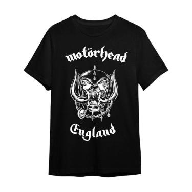 Imagem de Camiseta Plus Size Motorhead Preta Banda De Rock Unissex