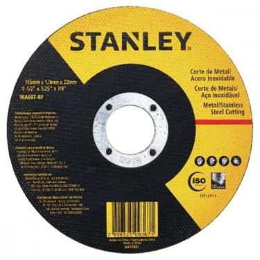 Imagem de Disco Aco Inox Stanley 4.1/2"X1/25"X7/8" - Fino 1,0mm