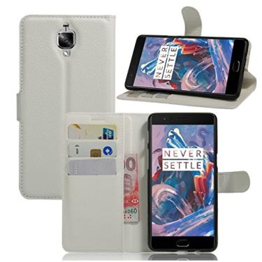 Imagem de Capa para OnePlus 3T Carteira de Couro Flip Capa para OnePlus 3T Capa de Proteção de Telefone Capa com Design Simplificado