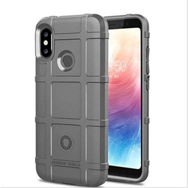 Imagem de Capa para Xiaomi Mi A2, proteção robusta, material TPU de fibra de carbono, macio antiderrapante macio, anti-impressão digital, capa totalmente protetora para Xiaomi Mi A2