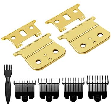 Imagem de Lâminas de substituição compatíveis com Andis T Outliners Gtx, adequadas para cortadores de cabelo modelo #04710/04521