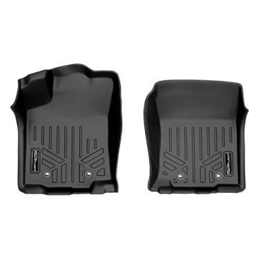 Imagem de Tapetes de piso MAXLINER 1ª fileira conjunto de forro preto para Toyota Tacoma 2018-2021 (todos os modelos)