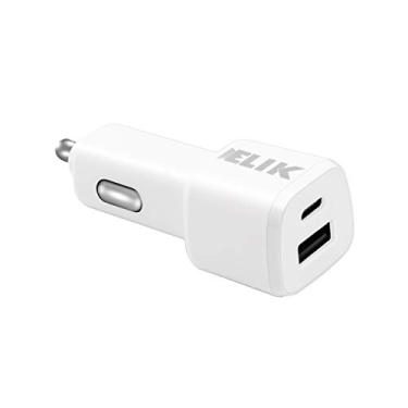 Imagem de Fast Car Charger 30W USB C Car Charger with Quick Charge 3.0, Dual PD Car Charger for iPhone 11 Pro Max X Xs Galaxy Note 10/9/8 S9/S10
