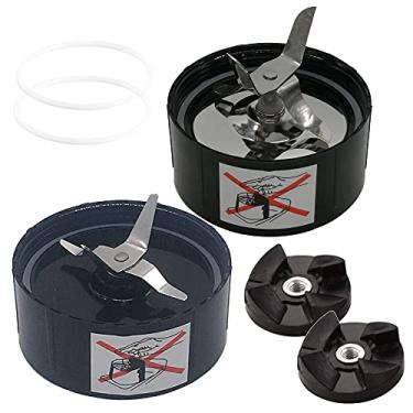 Imagem de Lâmina de barbear de gelo com anel de vedação extra, peça de reposição para liquidificador Magic Bullet, misturador, processador de alimentos (modelo MB1001/MB 1001B/MBR-1701/MBR-1702/MBR-1101) (2,