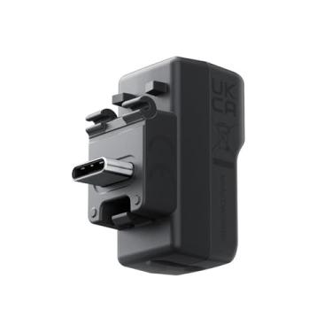 Imagem de DAGIJIRD Adaptador de áudio recarregável adaptador de microfone de expansão externa acessório para câmera Insta360 X4