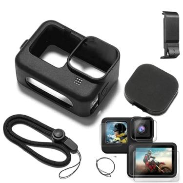 Imagem de Accessories Kit Protective Soft Silicone Case for GoPro Hero 12/11/10/9 Black, Sleeve Case with Rubber Lens Cover + Screen Protector + Battery Side Cover + Lens Cover Cap for Go Pro Hero12 11 10 9