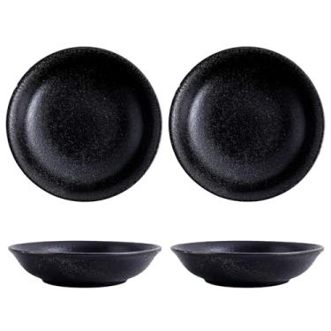 Imagem de DealbyBox Prato de imersão de porcelana de 9 cm, pratos de wasabi de molho de soja de cerâmica, tigelas de acompanhamento, tigela/prato pequeno para churrasco, condimentos, aperitivo, sobremesa,