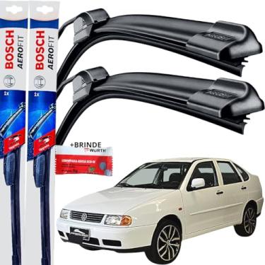 Imagem de Par Palheta Limpador Parabrisa Dianteiro Silicone Bosch Paleta Polo Classic 2006 á→ 2003