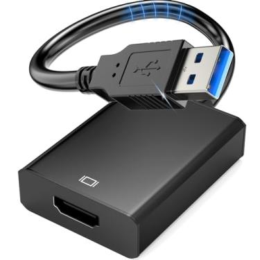 Imagem de L LIMINK Adaptador USB A para HDMI, adequado para monitor triplo LIMINK S19/S20/LK14/LK15/LK16/ET14/ET14 PRO/SP12, hub USB 3.0/2.0 para HDMI compatível com Windows XP/7/8/10/11, compatível com 1920 x