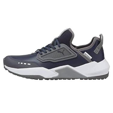 Imagem de PUMA Sapato de golfe masculino Gs.one, Blazer marinho/sombra silenciosa/sombra silenciosa, 9.5