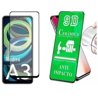 Imagem de Kit Capa Capinha Anti Impacto + Película Ceramica 9D Para Xiaomi Redmi A3 2024 6.71
