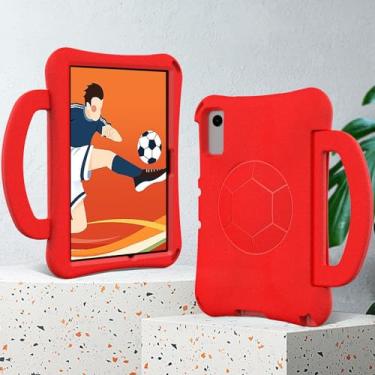 Imagem de Capa infantil compatível com Samsung Galaxy Tab A9 Plus SM-X210/X216/X218 de 11 polegadas, compatível com Samsung Tab A9 Plus, capa protetora para crianças, capa leve para tablet(Rojo)