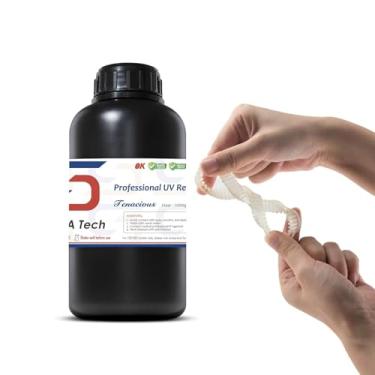 Imagem de Siraya Tech Resina Flexível 405nm UV-Curing com Alta Resistência ao Impacto e Dureza para Impressoras 3D LCD e DLP (1000g, Amarelo Claro)