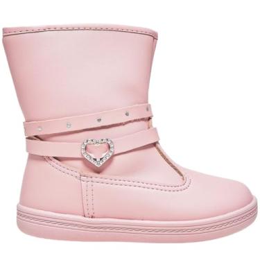 Imagem de Bota Infantil Menina Casual Dia a Dia Detalhe de Coração Cano Médio Molekinha 2127.219