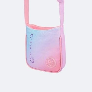 Imagem de Bolsa Infantil Tweenie Braile Degradê Rosa Chiclete 580.168-Feminino