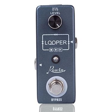 Imagem de Rowin Pedal de guitarra Looper Unlimited Overdubs 10 minutos de loop com USB para importar e exportar loop