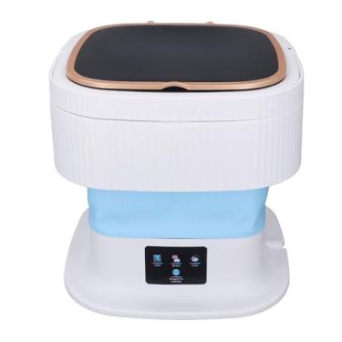 Imagem de Mini Lavadora de Roupas, Máquina de Lavar Portátil de Limpeza Profunda Com Mangueira de Drenagem para Roupas íntimas de bebê (Azul)