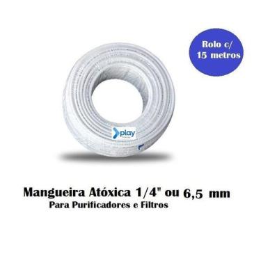Imagem de 15 Metros Mangueira Atóxica Branca 1/4 Purificador Bebedouro - Planeta