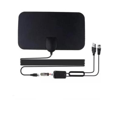 Imagem de Antena Digital Interna 4k Hdtv Uhf Vhf Amplificador Sinal - Nova Voo