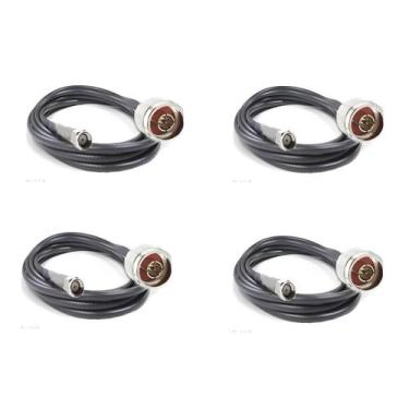 Imagem de 4 Cabos Descida Celular Rgc 58 15 Metros Conectores Oferta - New Line 