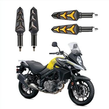 Imagem de KIT 4 Seta Sequencial Pisca de Led Universal Modelo P09S Estrela Moto 