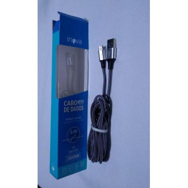 Imagem de Cabo e carregador  usb 2mt v8 cbo- 5700 2.4a - INOVA