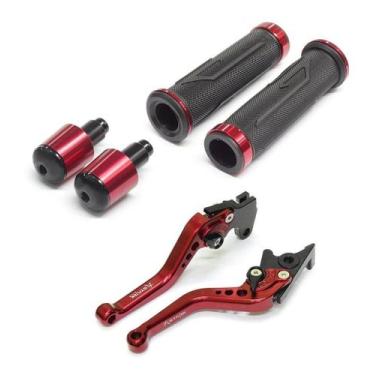 Imagem de Kit Manopla XL+Peso Manete Lander Crosser Tenere Fazer 250 - Stark Rac