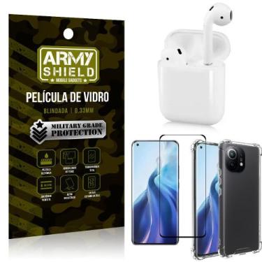Imagem de Fone Bluetooth LY-122 Mi 11 + Capinha Anti Impacto + Película 3D - Arm